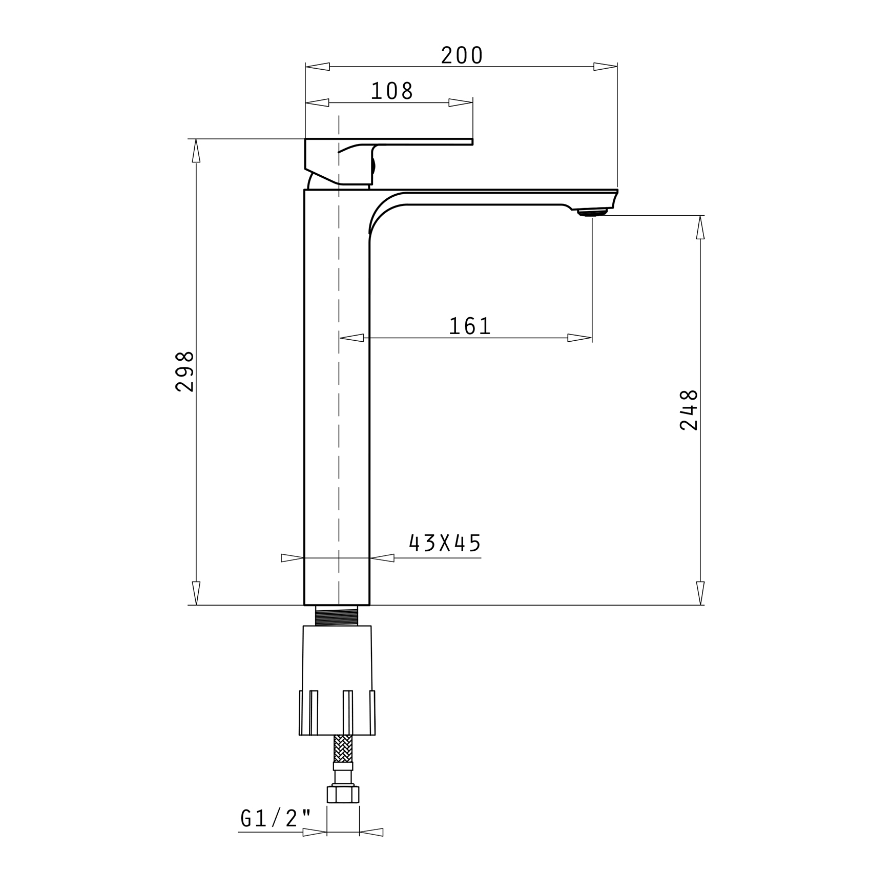 090939001 ARONA XL WASH BASIN TAP (CHROME)_L