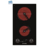 Plita electrica domino Pyramis PHC31233FMB Black Glass