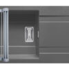 Set chiuveta granit KARTESIO PLUS 100x50 1B 1D Iron Grey si suport multifunctional ROLL UP