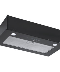 Hota total incorporabila Pyramis 72cm Full Black Glass