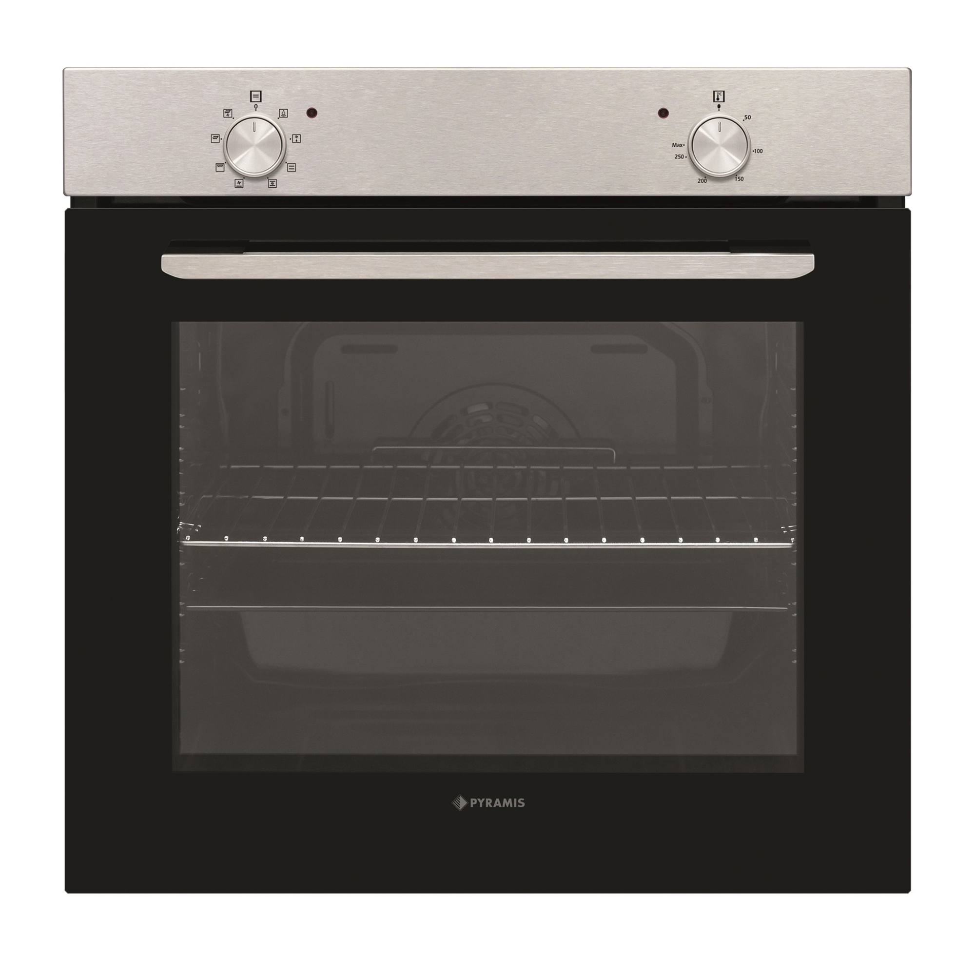Cuptor electric Pyramis PO78010008SIX Black Glass si Inox