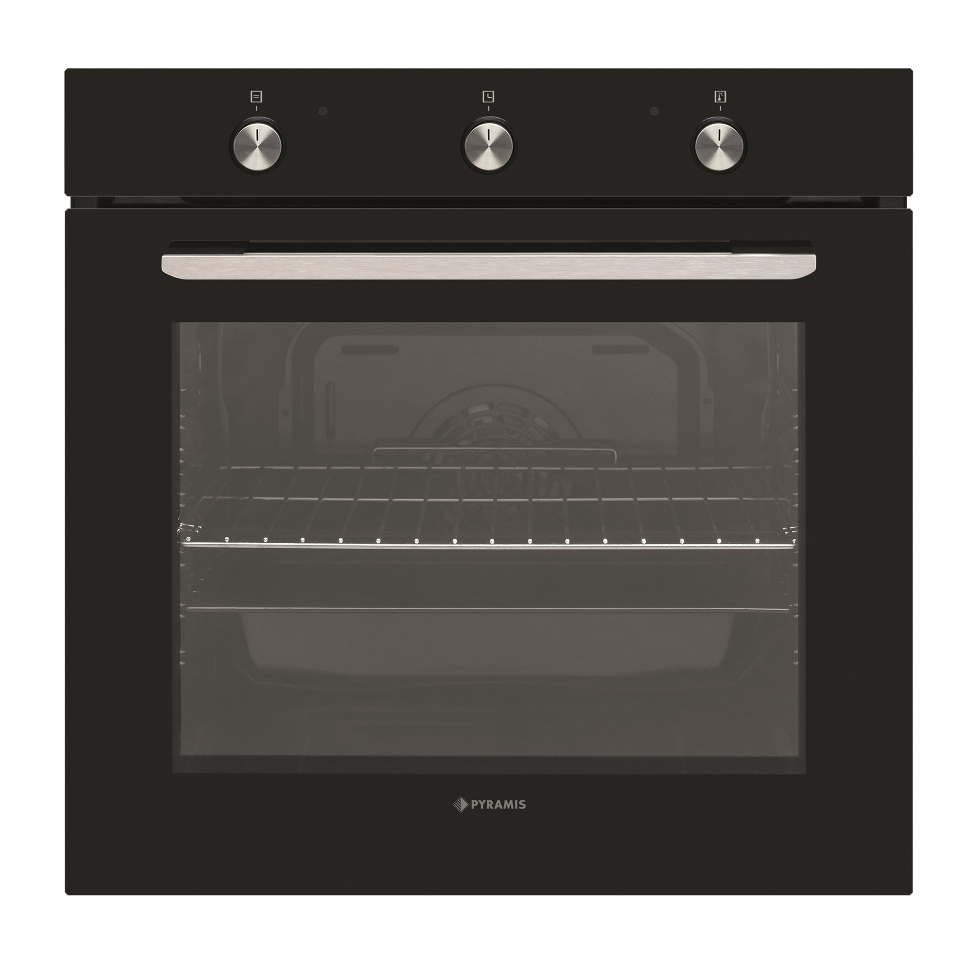 Cuptor electric Pyramis PO78031008PBL Black Glass