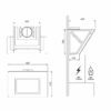 Hota decorativa Pyramis MAGIC Black Glass 60cm - Thumbnail Image 4