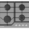 Plita gaz Pyramis 60PG 6604 Grey Glass si Fonta