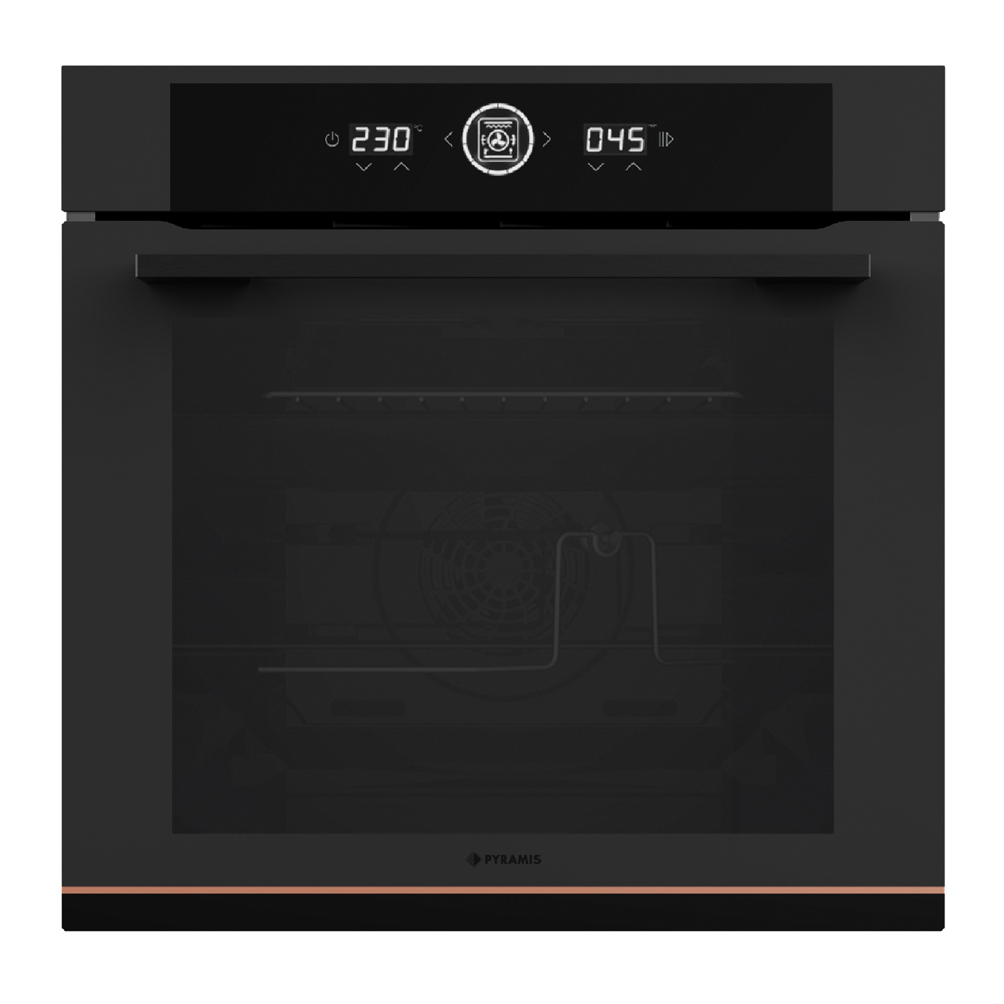 Cuptor electric Pyramis 60IN 2082 Cooper Line Touch Black Glass