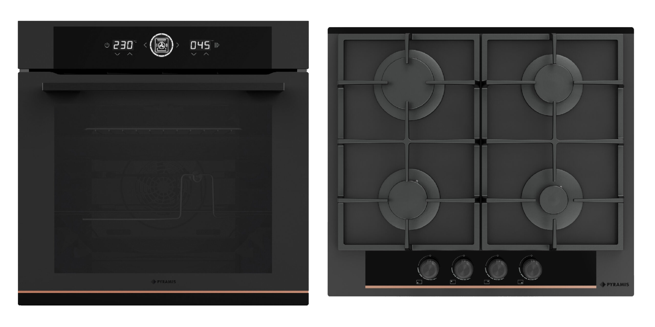 Pachet Pyramis Duo Copper Line 2082 Full Touch Black Glass