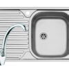 Set chiuveta inox CORE 1B1D DR LN si baterie SERENO crom Set chiuveta inox CORE 1B1D DR LN si baterie SERENO crom
