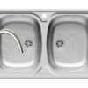 Set chiuveta inox INTL 2B LN si baterie BELLO crom Set chiuveta inox INTL 2B LN si baterie BELLO crom