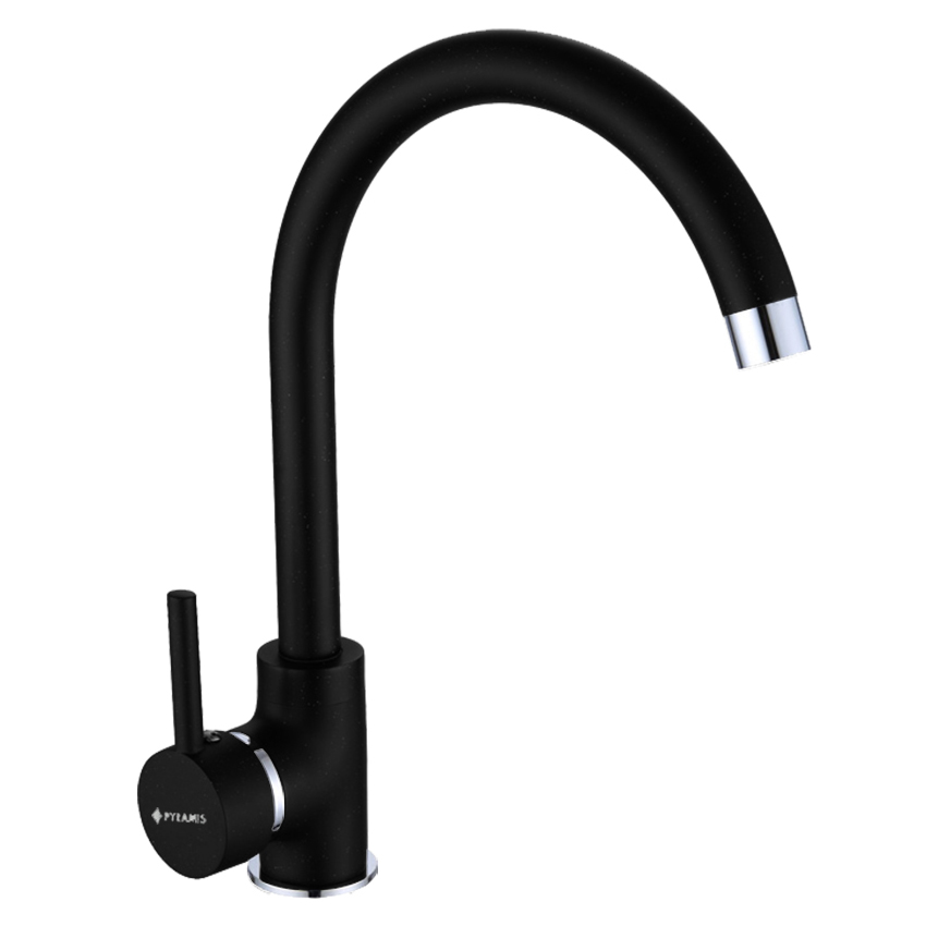 Set chiuveta granit CAMEA 53x50 si baterie Eco Bello Carbon - imagine 4