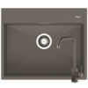 Set chiuveta granit ITHAKA 1B 61x51 si baterie ADELITA Iron Grey Set chiuveta granit ITHAKA 1B 61x51 si baterie ADELITA Iron Grey