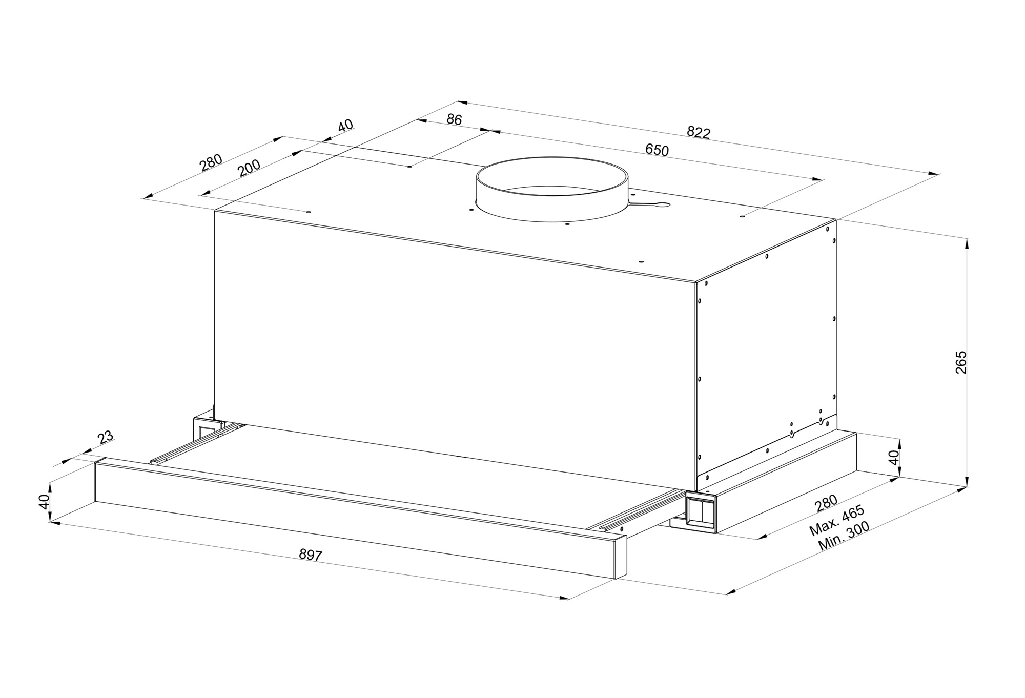 Hota telescopica Pyramis Turbo ERN 2056 Inox 90 - imagine 4